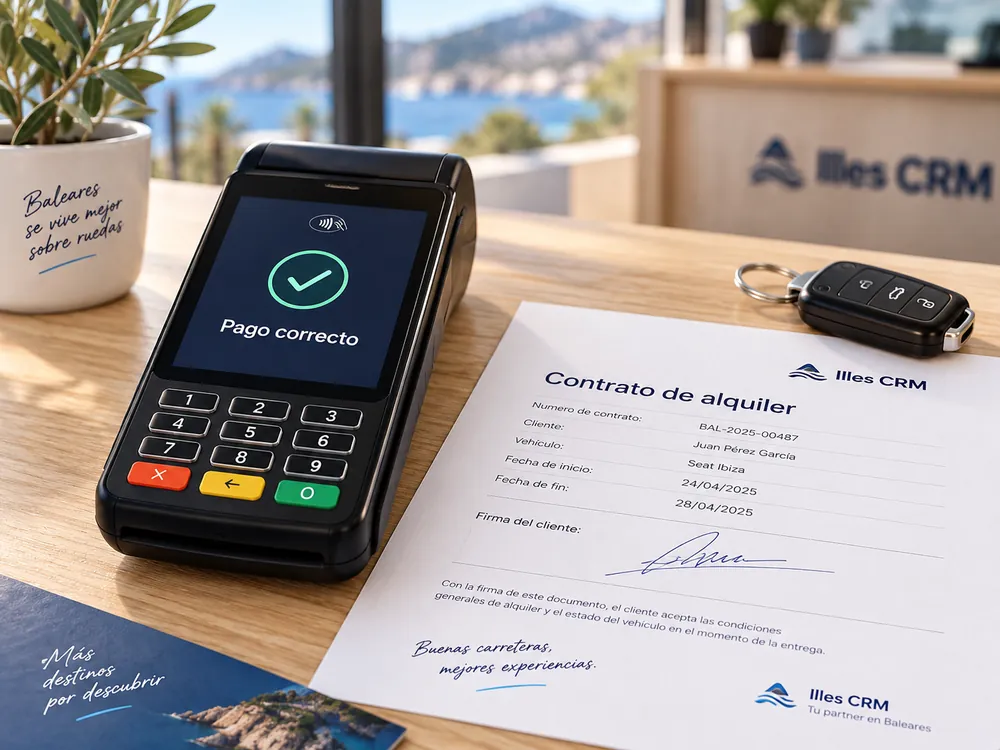 Pago con tarjeta en un datáfono